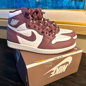Nike Air Jordan 1 Retro High OG Shoes “Mauve” White DZ5485-105 Men's Size 10